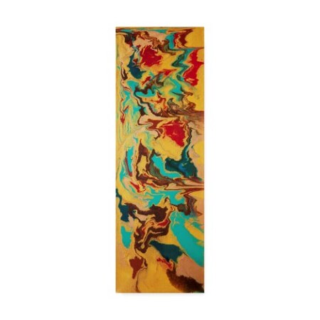 Trademark Fine Art Hilary Winfield 'Infusion Yellow Red' Canvas Art, 8x24 ALI23043-C824GG